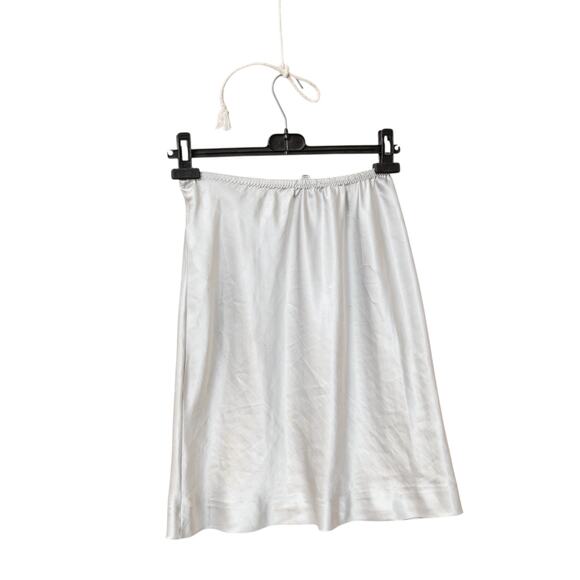 Set of 3 Vintage Lace Slips 1990s Polyester Knee Length Champagne Peach White - Picture 2 of 13